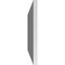 Ekena Millwork Vertical Surface Mount PVC Gable Vent: Non-Functional, w/3-1/2"W x 1"H, Standard Frame, 42"W x 16"H GVPVE42X1601SN - alternate 5